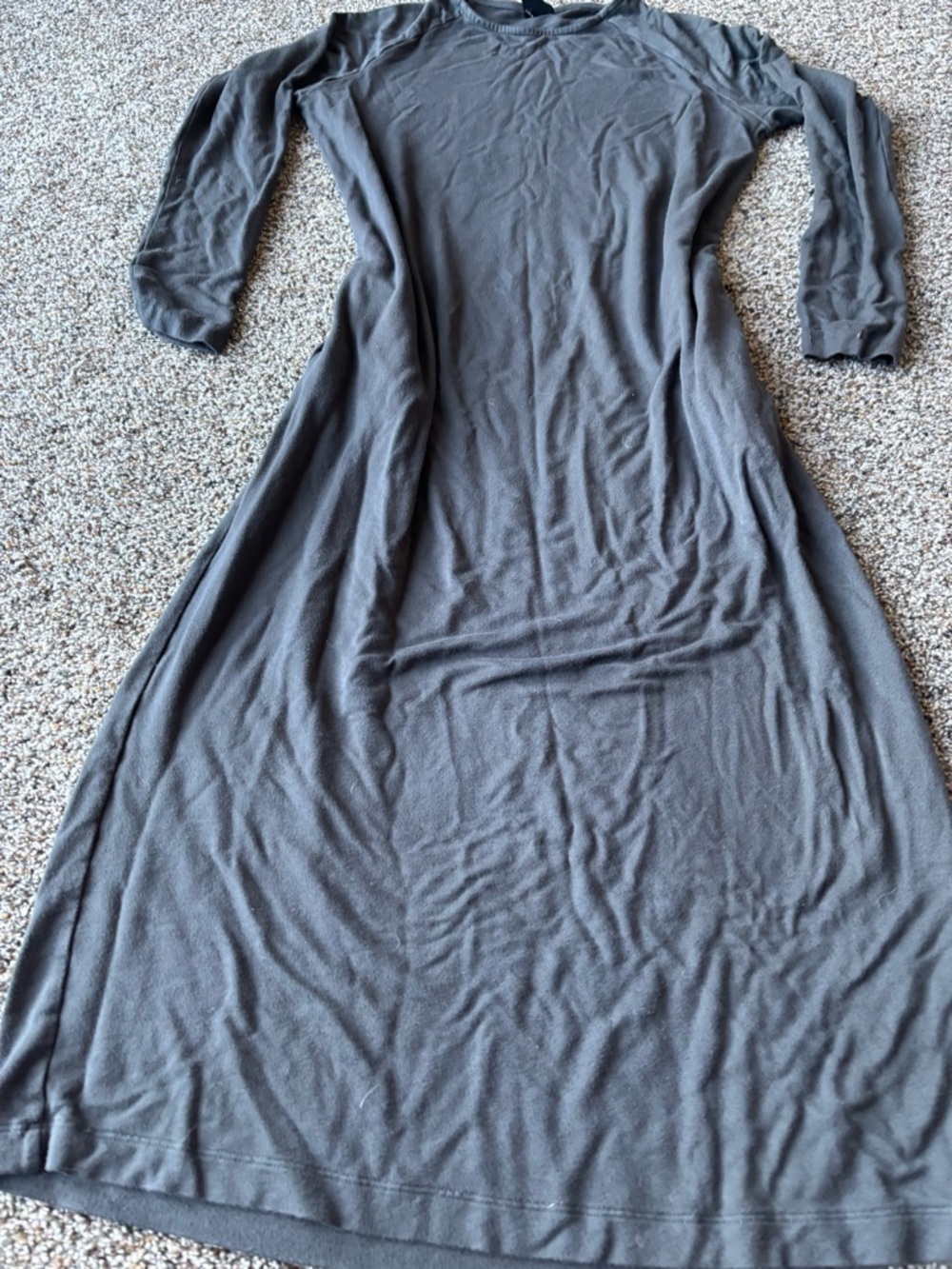 Wild Fable Black Long Sleeve Midi Dress Pockets Bodycon Casual Size XS - Picture 2 of 3